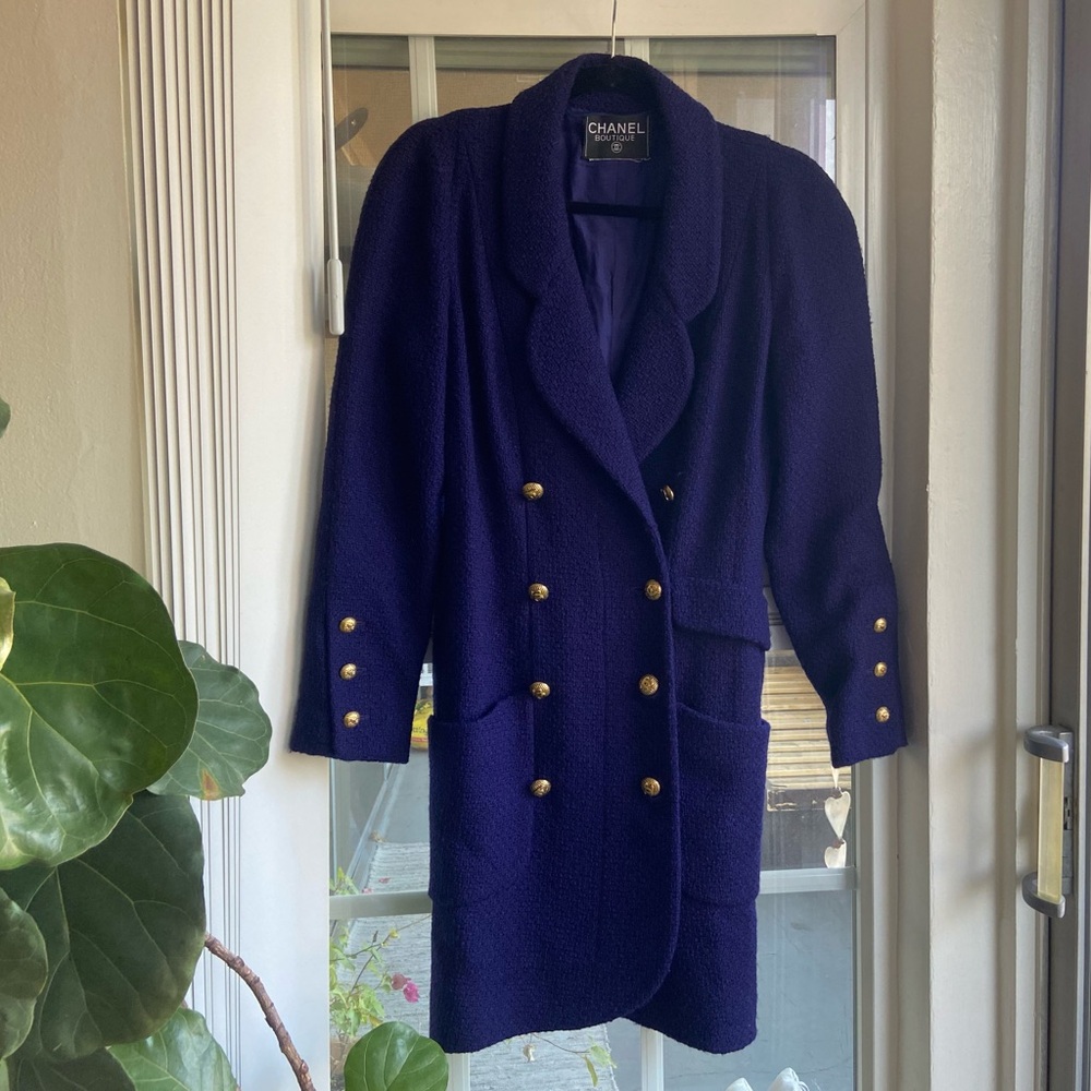 Chanel Boutique Vintage woven double breasted jacket - Picture 9 of 10